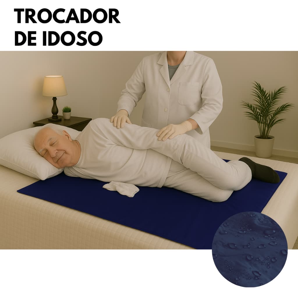 Trocador Tapete Para Idoso Criança Geriátrico Impermeável Resistente Nhc Cuidados Proteção