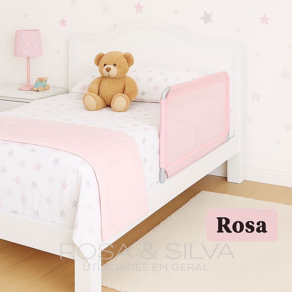 Grade de Cama Infantil Grade de Segurança e Proteção Pequena ou Grande
