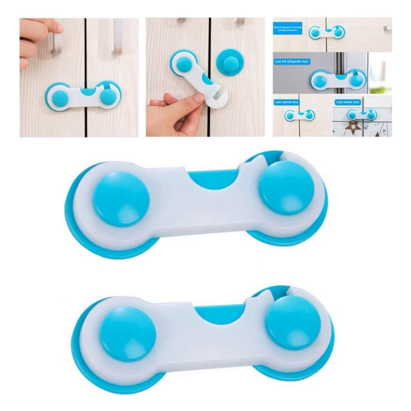 KIT 8 UNIDADES TRAVA GAVETA PORTA ARMARIO SEGURANÇA PROTEÇAO BEBE