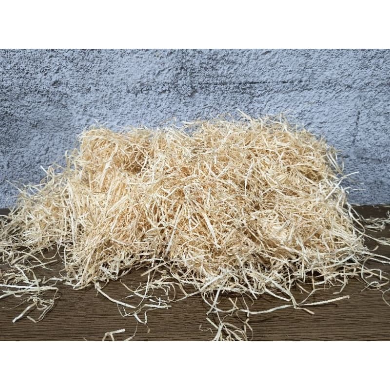 1 kg Palha Madeira Natural para Cestas Decorativas