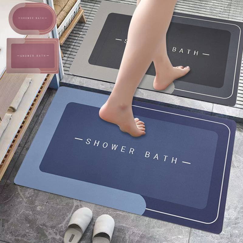 Tapete Antiderrapante para Banheiro - Super Absorvente e de Secagem Rápida para Chuveiro, Cozinha e Varanda