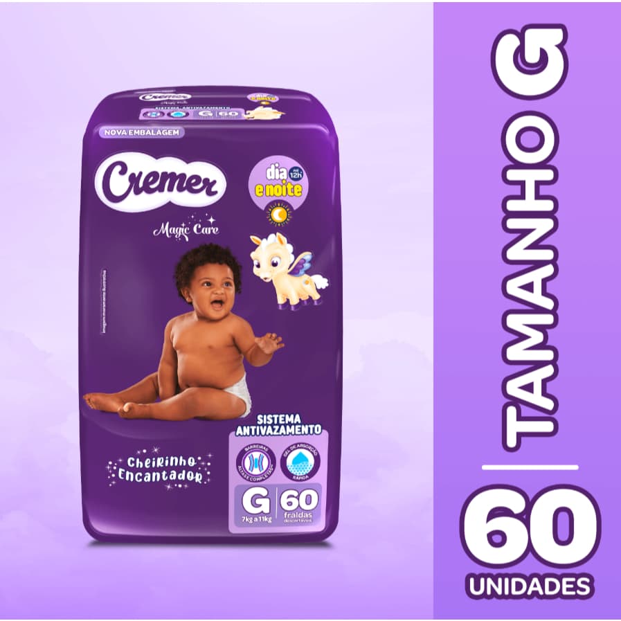 Fralda Cremer G/60 unidades