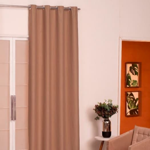 Cortina quarto e sala roma UMA PARTE 1,00 de largura x 1,80 de comprimento com ilhós