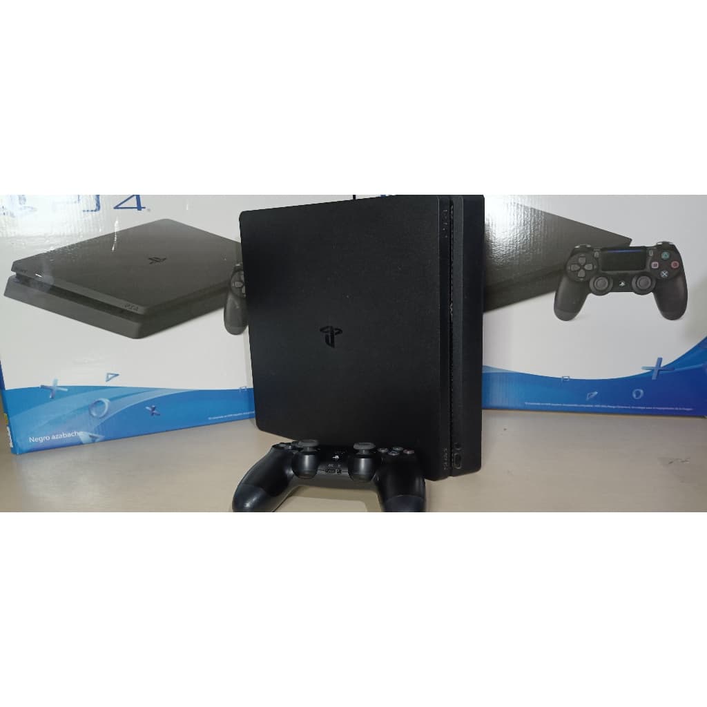 Console Sony Playstation  4 Slim 500gb PS4 Slim 2 Controle + 1 jogo + Garantia