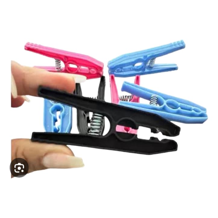 120  Prendedor Plástico Para Roupa Varal Pregador Reforçado Grande