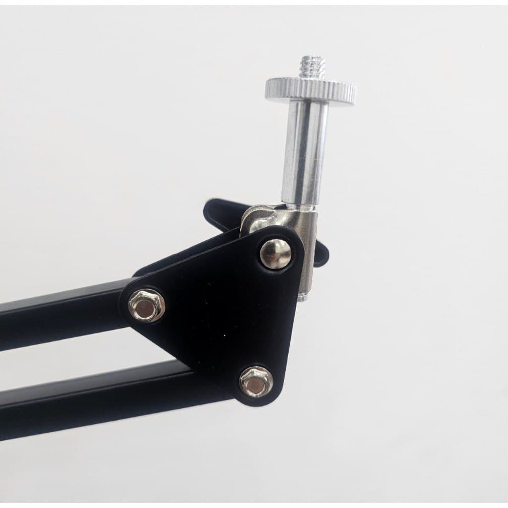 Suporte Articulado de Mesa 1/4 – Braço Pedestal para Microfone, Câmera e Ring Light