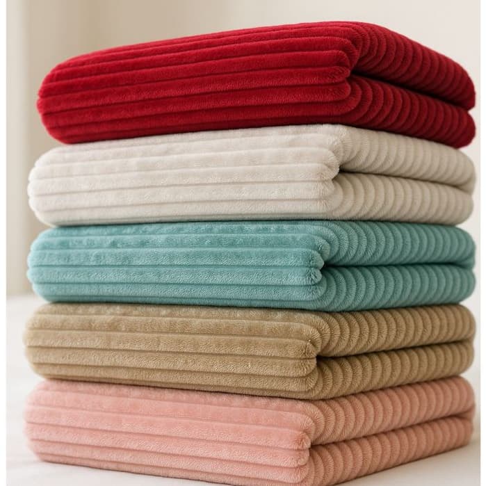 Manta Cobertor Soft Canelada Extra Macio Premium -1,70m x 2,00m Microfibra Aconchegante Quentinho