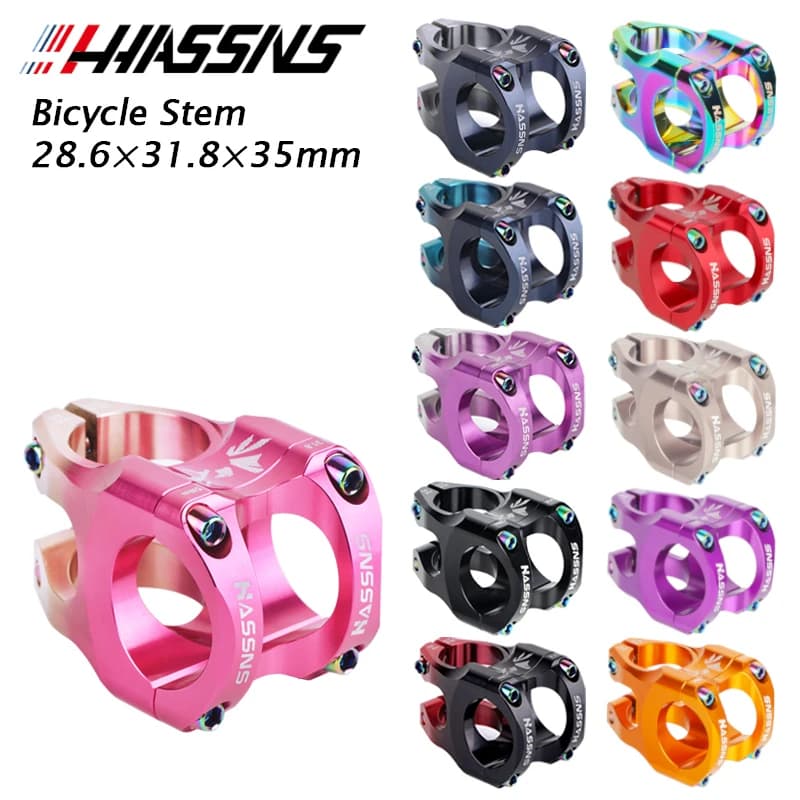 HASSNS Haste MTB HASSNS 35mm-Riser De Guiador Em Liga De Alumínio De 31.8 Mm Para Bicicletas De Montanha/Estradas
