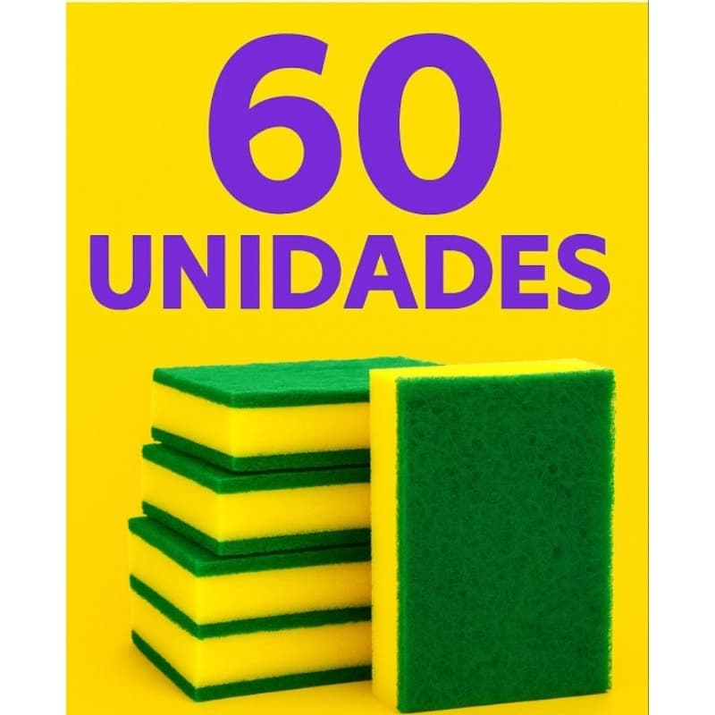 Buchinha de lavar louça esponja Multiuso Dupla Face Esponflora – Limpeza Prática e Eficiente!