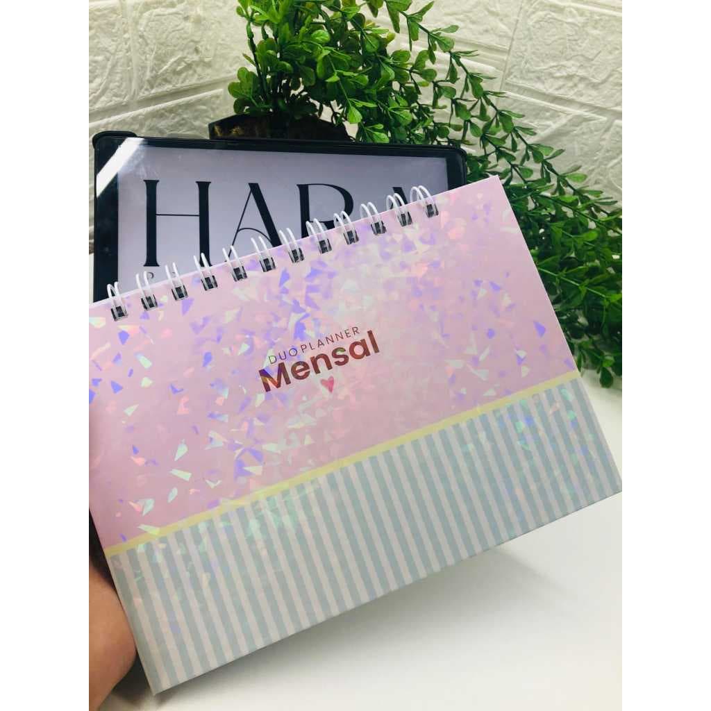 Duo Planner 2026 2 em 1 Planner Semanal Mensal Sem Data Planejamento Pessoal Produtividade