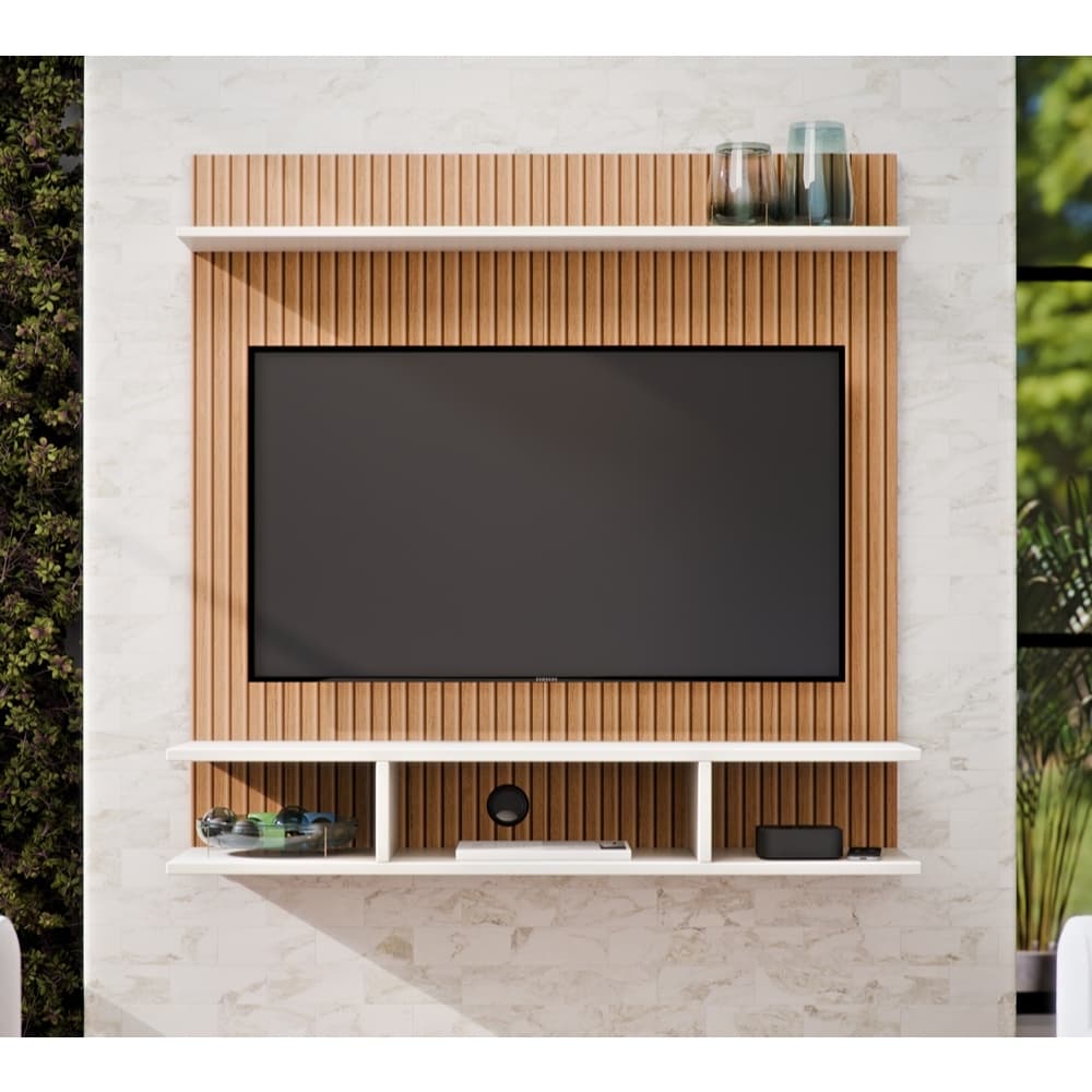 Painel Para Tv Smart até 32 Polegadas Com Prateleira Quarto Sala - Diversas Cores - Moveis da Ju