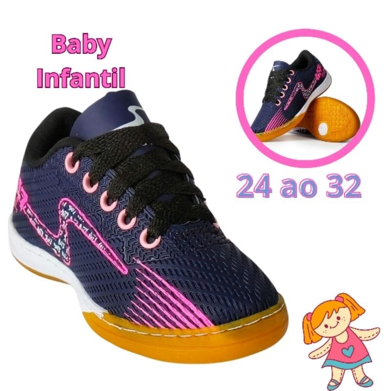 Chuteira Infantil Futsal M7 – Solado Antiderrapante | Conforto e Estilo