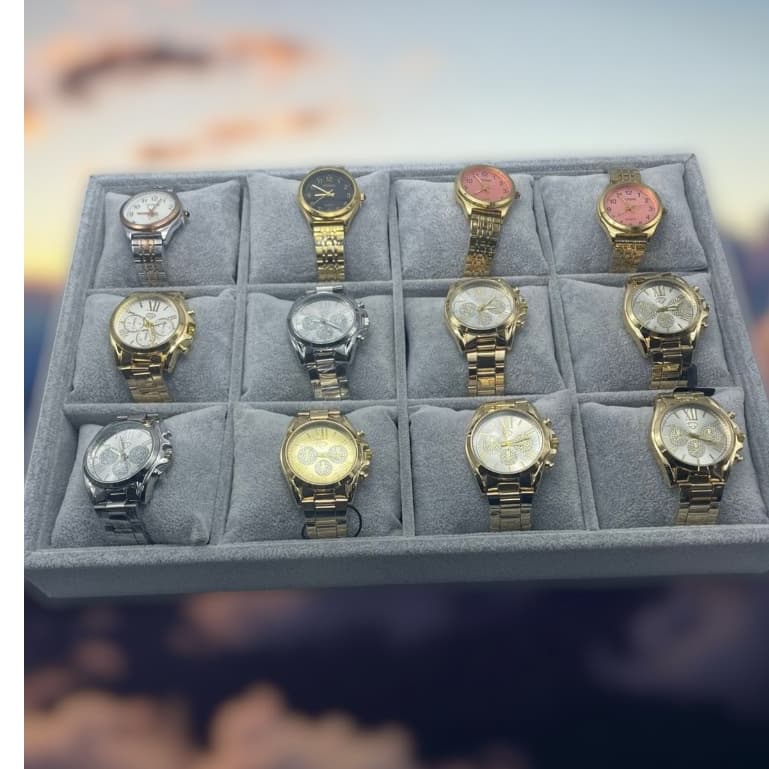 Bandeja Relógio Organizador Relógios Veludo Almofadas