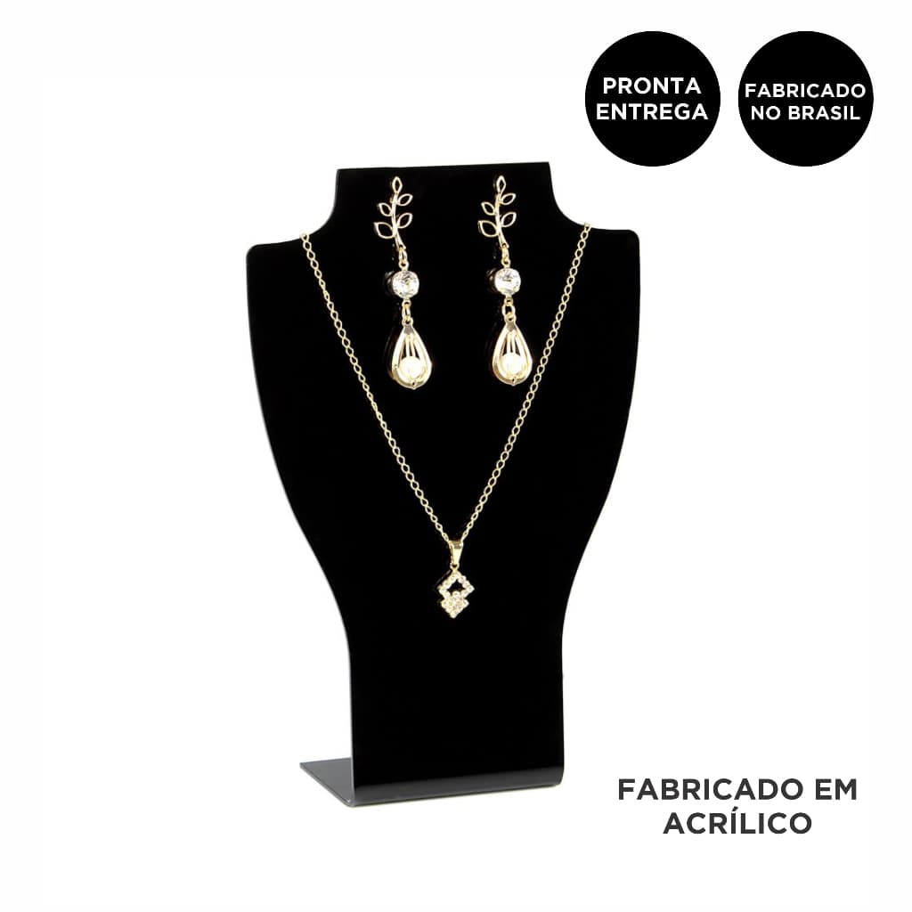 Expositor Organizador Bijuterias Acrílico | Mostruário para Colar, Brincos, Gargantilhas e Pulseiras