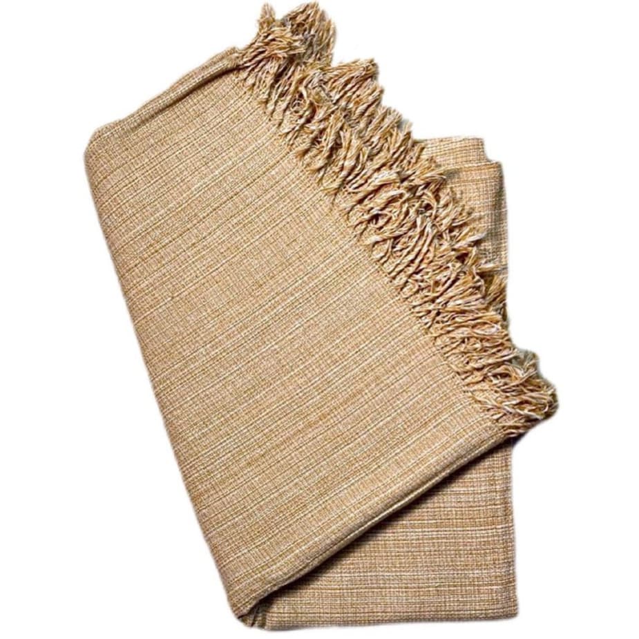 Manta Para Sofá ou Cama Solteiro, Poltrona Decorativa e Protetora Tamanho Grande 210x120 Tecido 100% Algodão