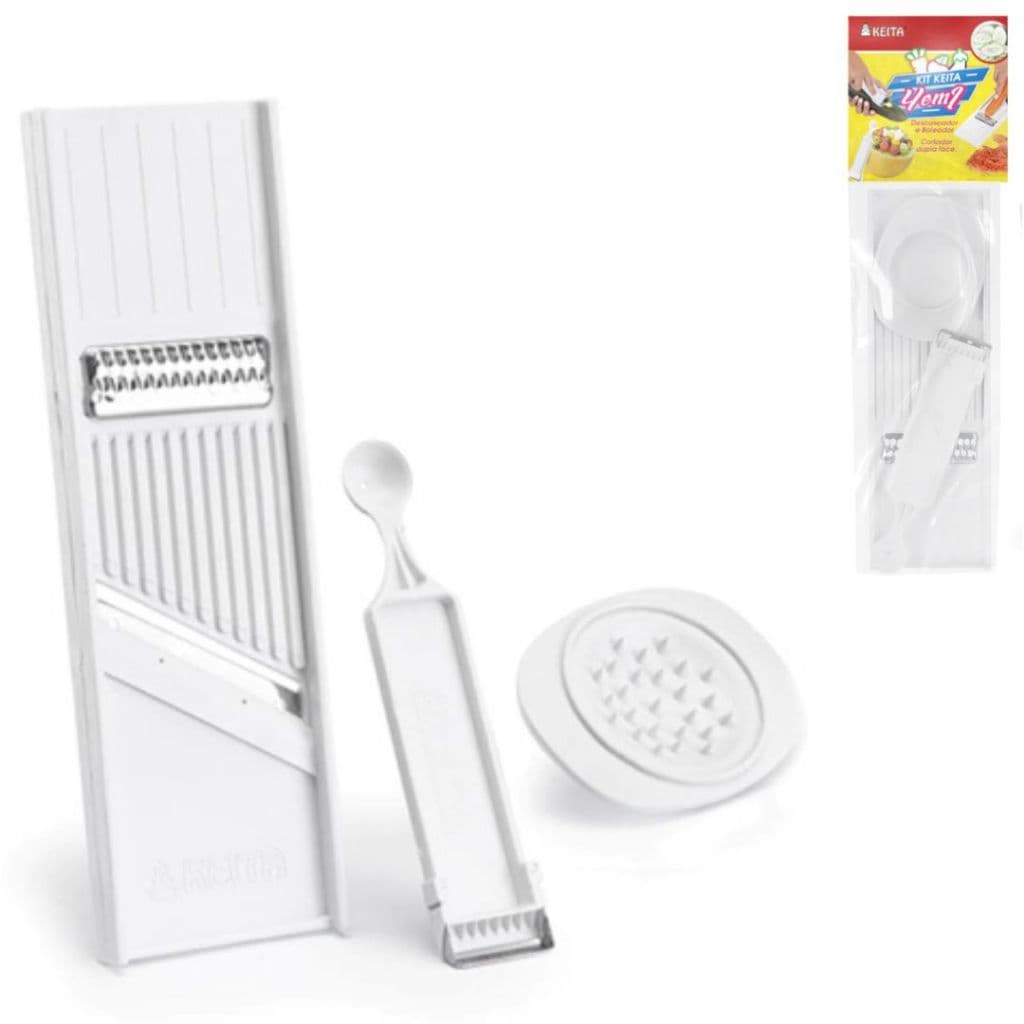 Cortador Fatiador Ralador 4 em 1 Multiuso Keita  Para Legumes, Frutas, Batata, Cenoura e Queijo- NEW