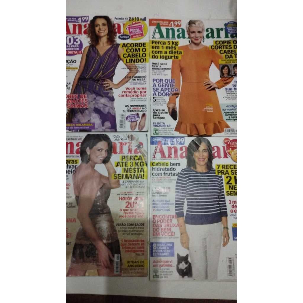 Revistas Ana Maria Saúde Moda / Ler Descrição