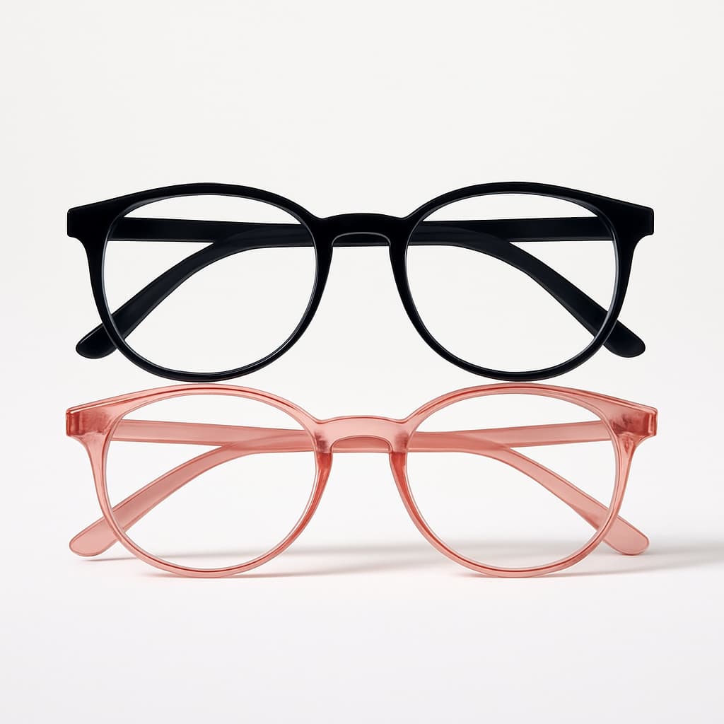 Óculos de Grau Redondo Leitura e Descanso – Unissex, Armação Leve e Resistente - Escolha Modelo