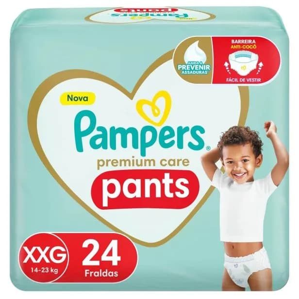 Fralda Pampers Premium Car Pant XXG 24Un