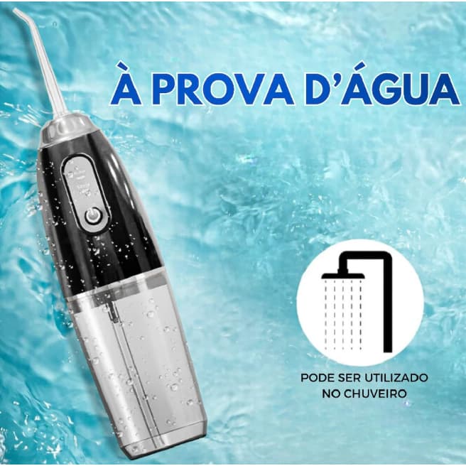 Irrigador Oral Dental Sem Fio Elétrico Remoção de Placas Higiene Bocal