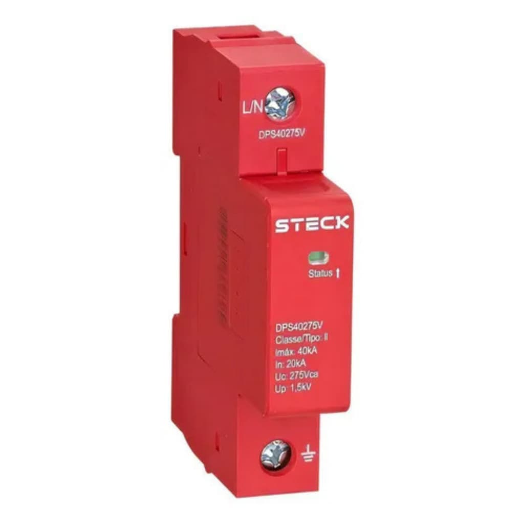 Protetor De Surto Dps Steck 40ka 275vca 1,5kv