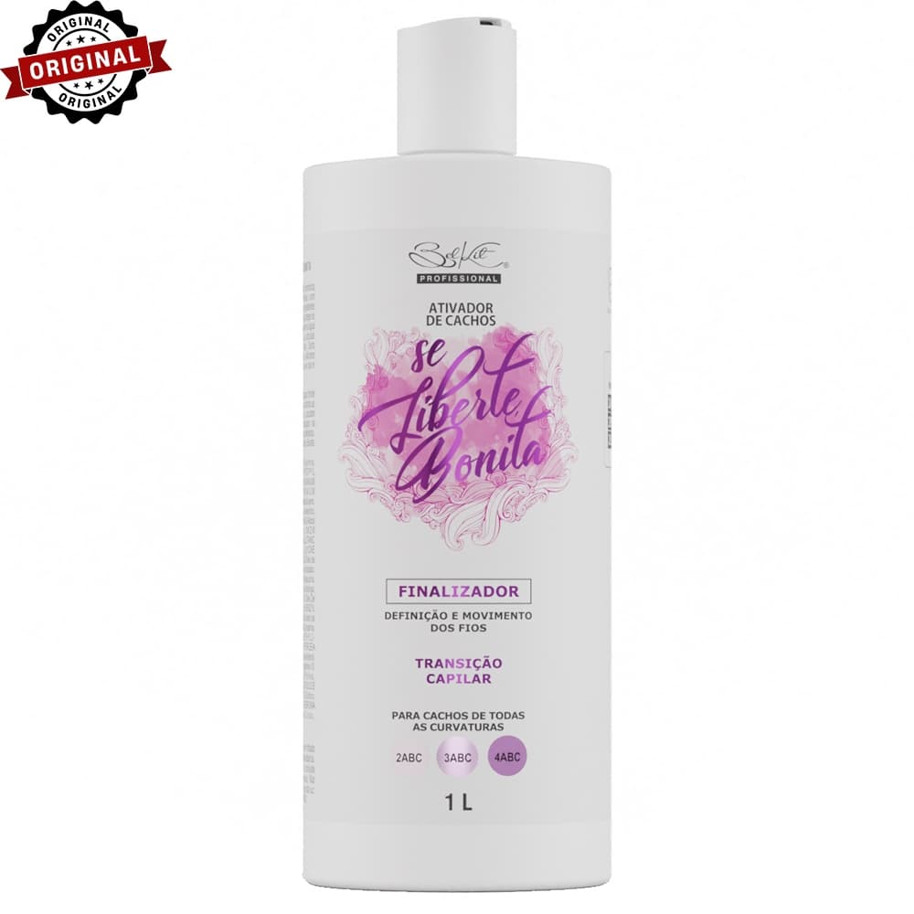 Creme de Pentear Cachos Profissional Se Liberte Bonita 1L | Finalizador Para Cabelos Cacheados