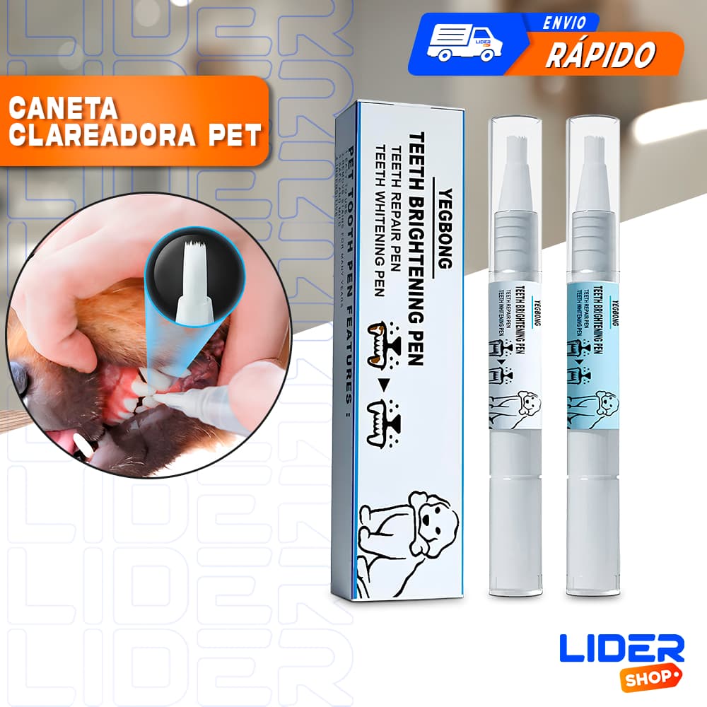 2 Unidades Caneta de Gel Clareadora Dentes Pet