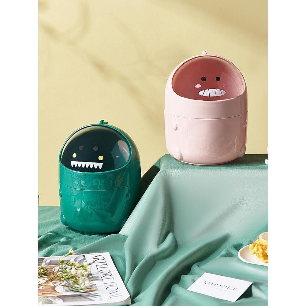 Mini Porta treco/Lixeira de Mesa Multiuso Dinossauro com Adesivo - FJ90001