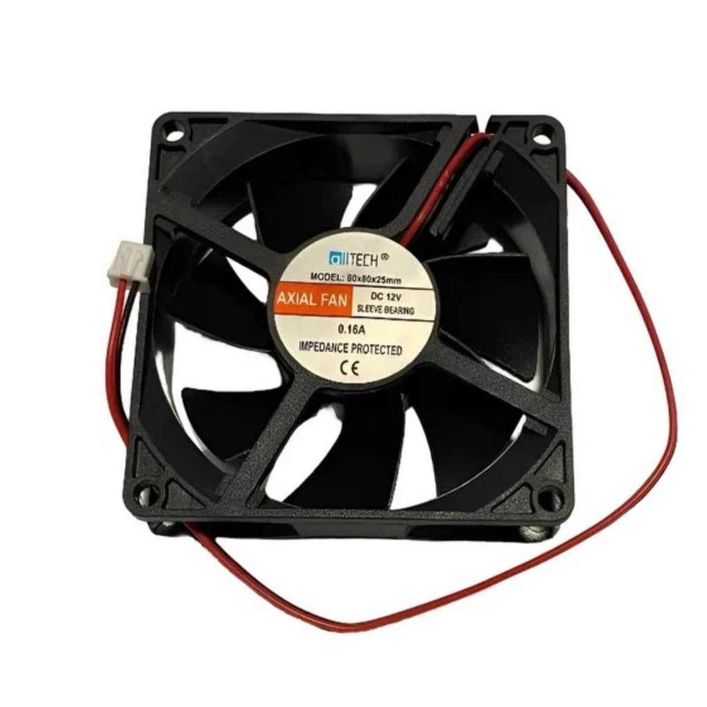 Ventilador Cooler Fan Ventoinha 80x80x25mm 12v 0.16A Conector 2 Pinos