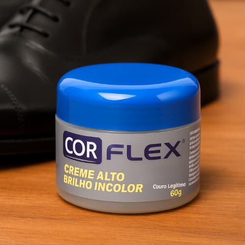 Creme Alto Brilho Para Couros Cor Flex - Incolor Renove Seus Artigos Em Couro