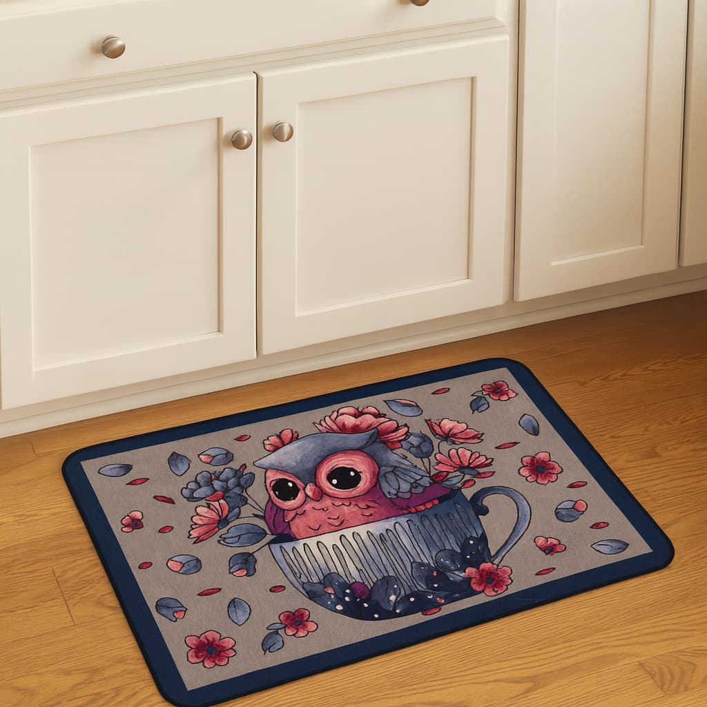 Tapete Jacquard Antiderrapante | Estampado, Luxuoso P/ Cozinha, Sala e Banheiro