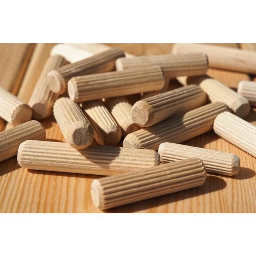 Cavilha de Madeira 6x30mm - Montagem e junção Móveis - Pino de madeira - Cx/100 un.