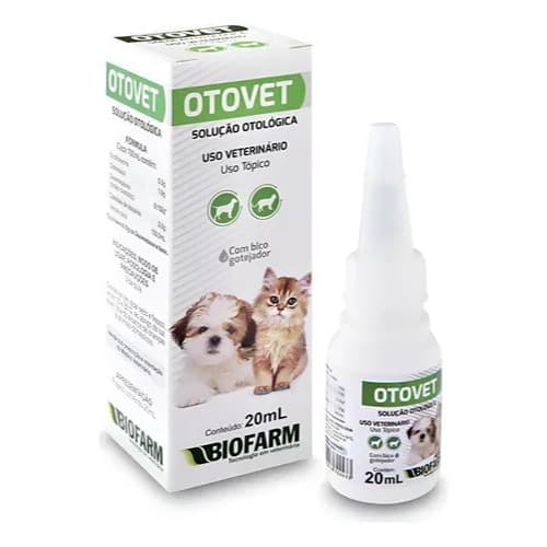 Otovet Solução Otológica Para Ouvido De Cães E Gatos 20ml