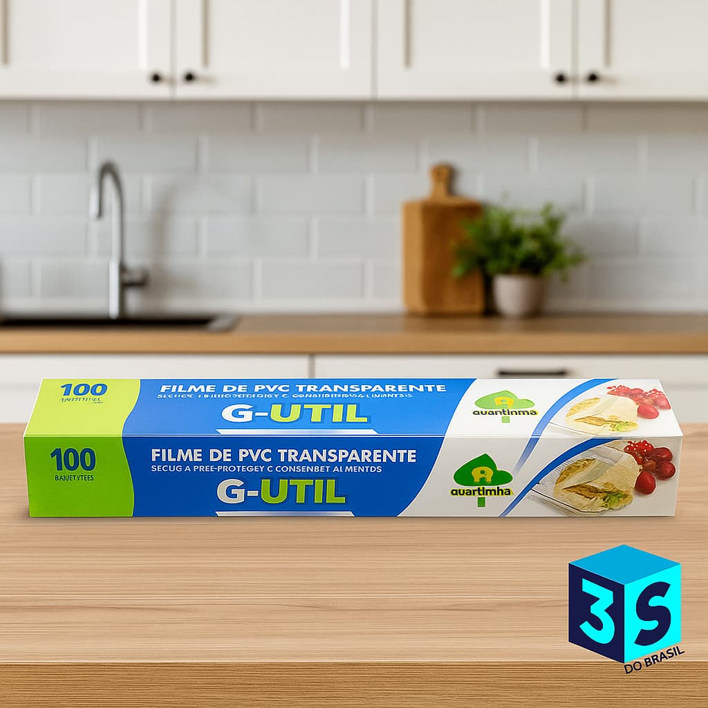 Rolo Filme PVC 28cm x 100m - Guarufilme