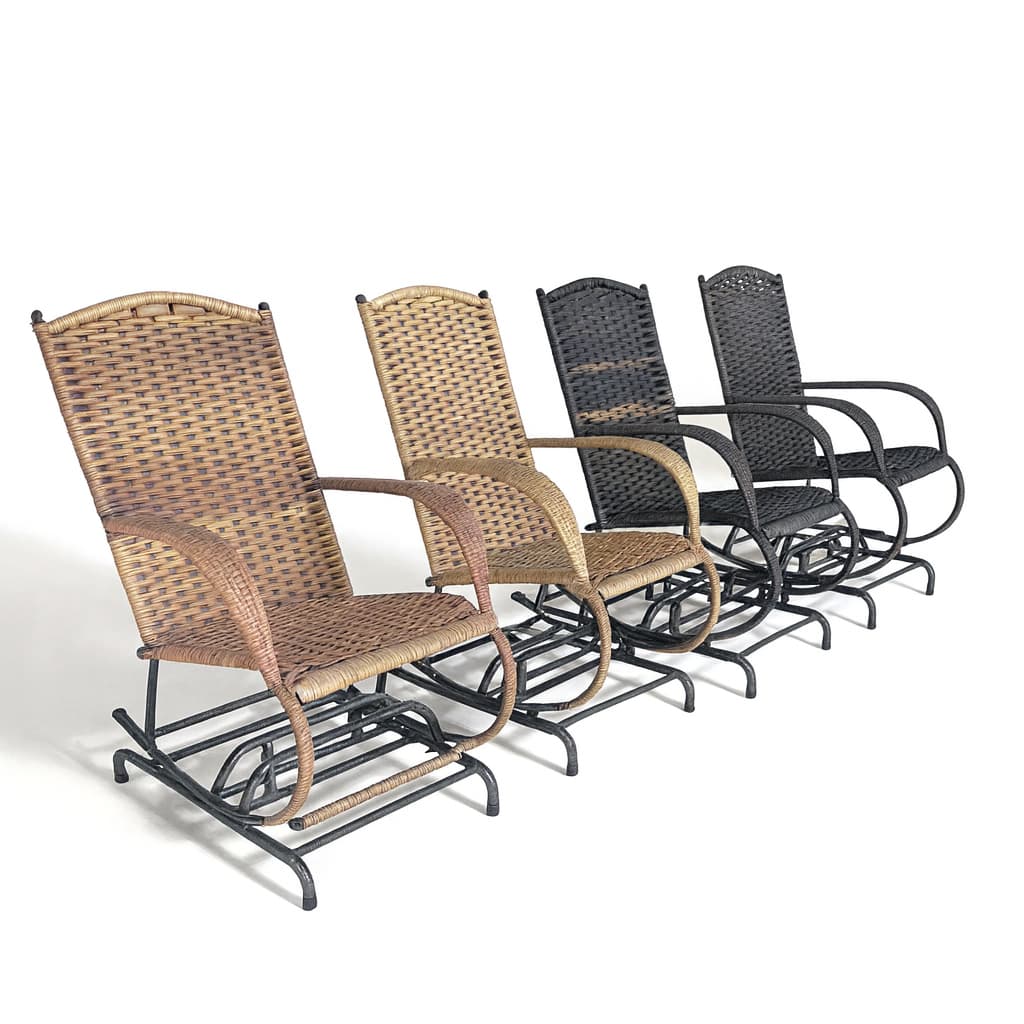 Cadeira de Balanço de Ferro Resistente Para Área Externa Conforto Garantido para Adultos