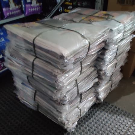 Jornal para Pets 5kg Cachorro, Roedores, Pássaros, Jornal Grande 100X60cm  Descartável.