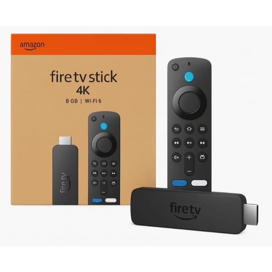Amazon Fire TV Stick 4K UHD (2ª Geração) 8GB Quad-Core 1,7 GHz Wi-Fi 6E Alexa Dolby Vision-Atmos HDR10