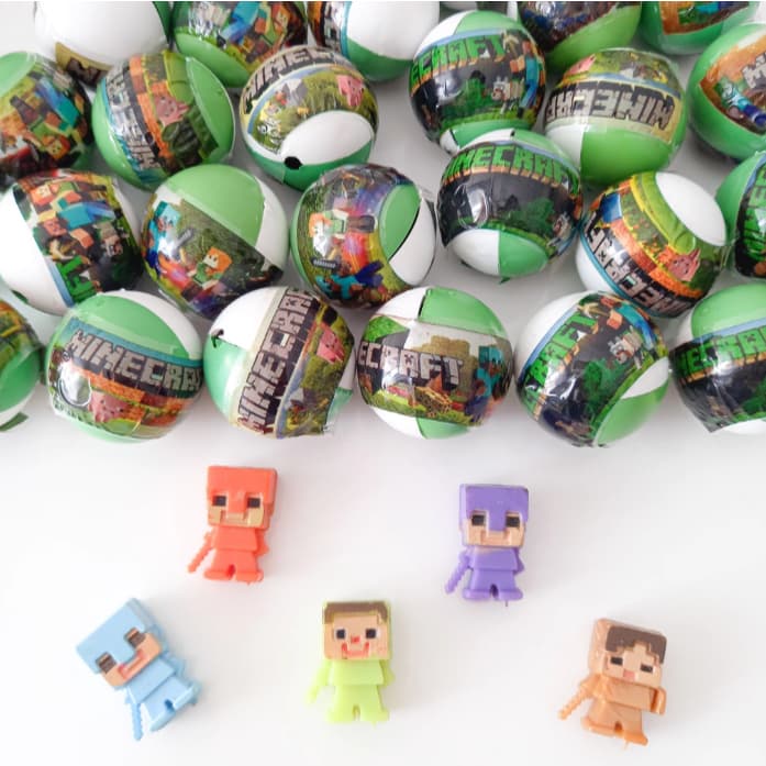 10/20/30/40 Capsula Blocos Surpresa 1 polegada Infantil Blocos - Envelopada