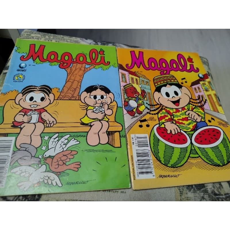 Lote com 20 gibis da Turma da Mônica, anos 1990, editora Globo