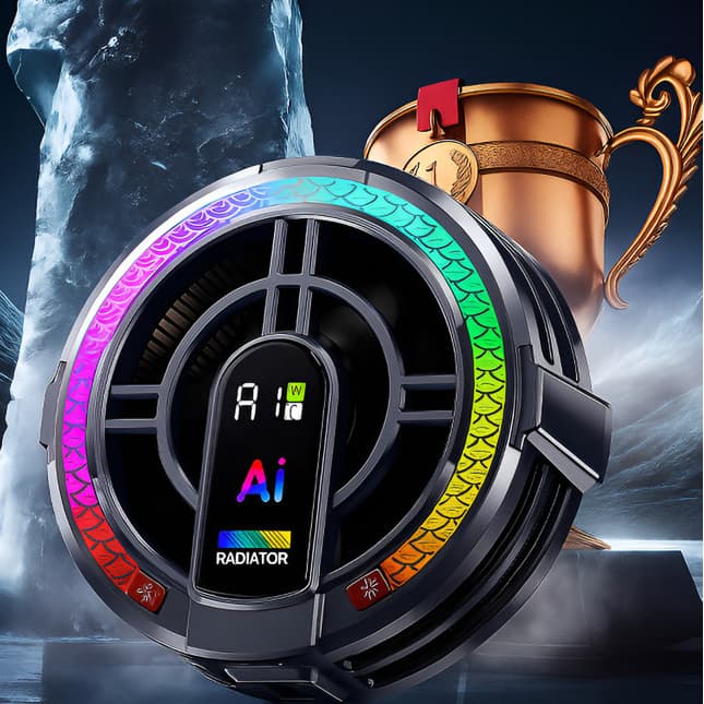 Cooler P/ Tablet E iPad Gamer Magnético Rgb Resfriamento Ai