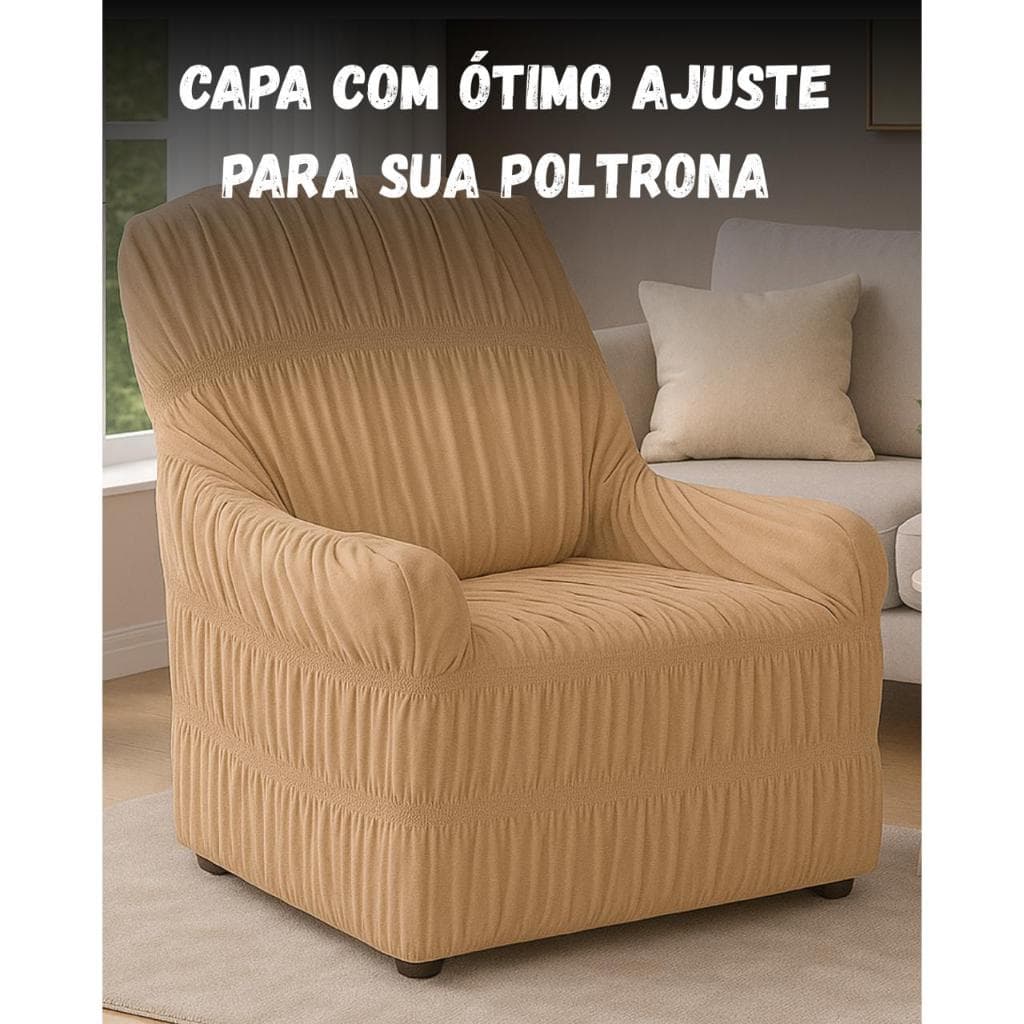 Capa de 1 lugar para poltrona do papai/sala de estar recepção