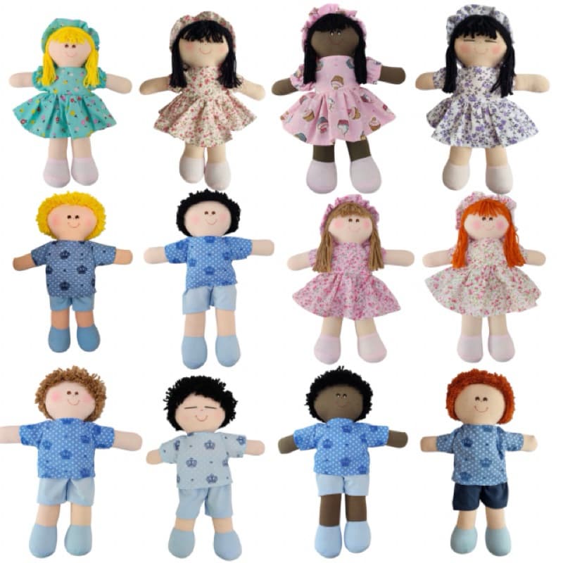 Boneca De Pano 30cm Oferta Promoção Bonequinha
