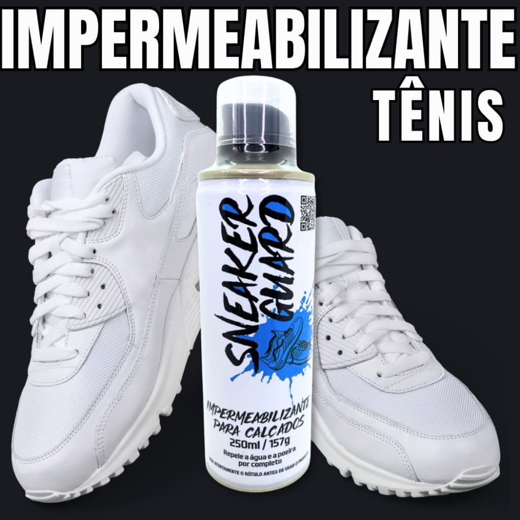 IMPERMEABILIZANTE PARA TÊNIS E CALÇADOS SNEAKER GUARD TÊNIS LIMPO