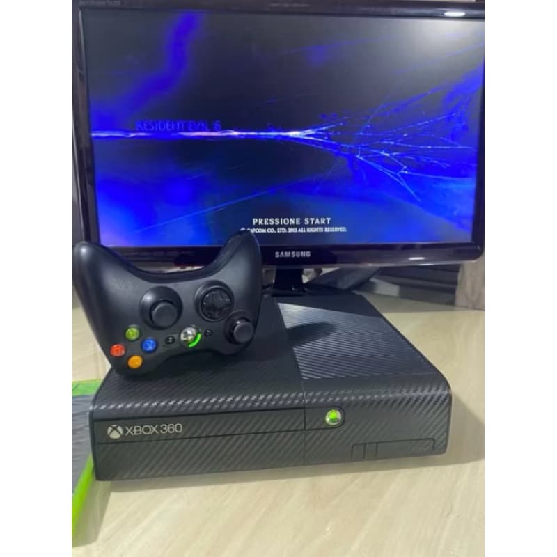 X Box 360 Super Slim ou Slim 1 Controle Sem Fio + de 75 Jogos