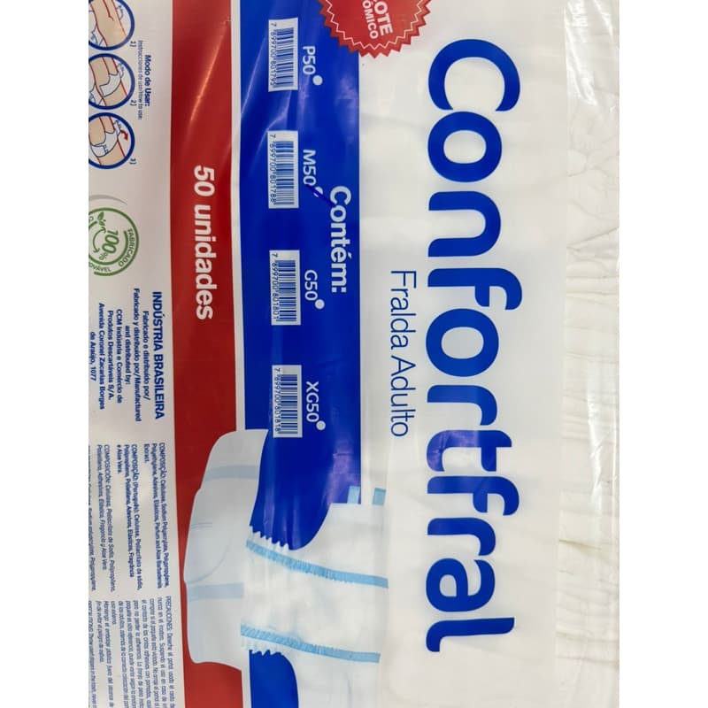 Fralda confortfral adulto idoso segunda linha