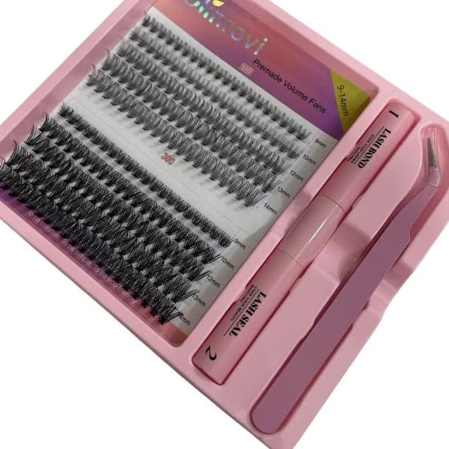 Kit de Cílios Postiços DIY com Cola e Pinça  | Alongamento de Cílios em Casa OLINROVI