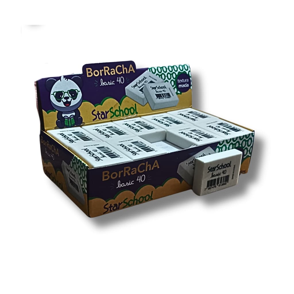 Borracha Escolar Macia Para Lápis – Apaga Sem Manchas – Material Escolar