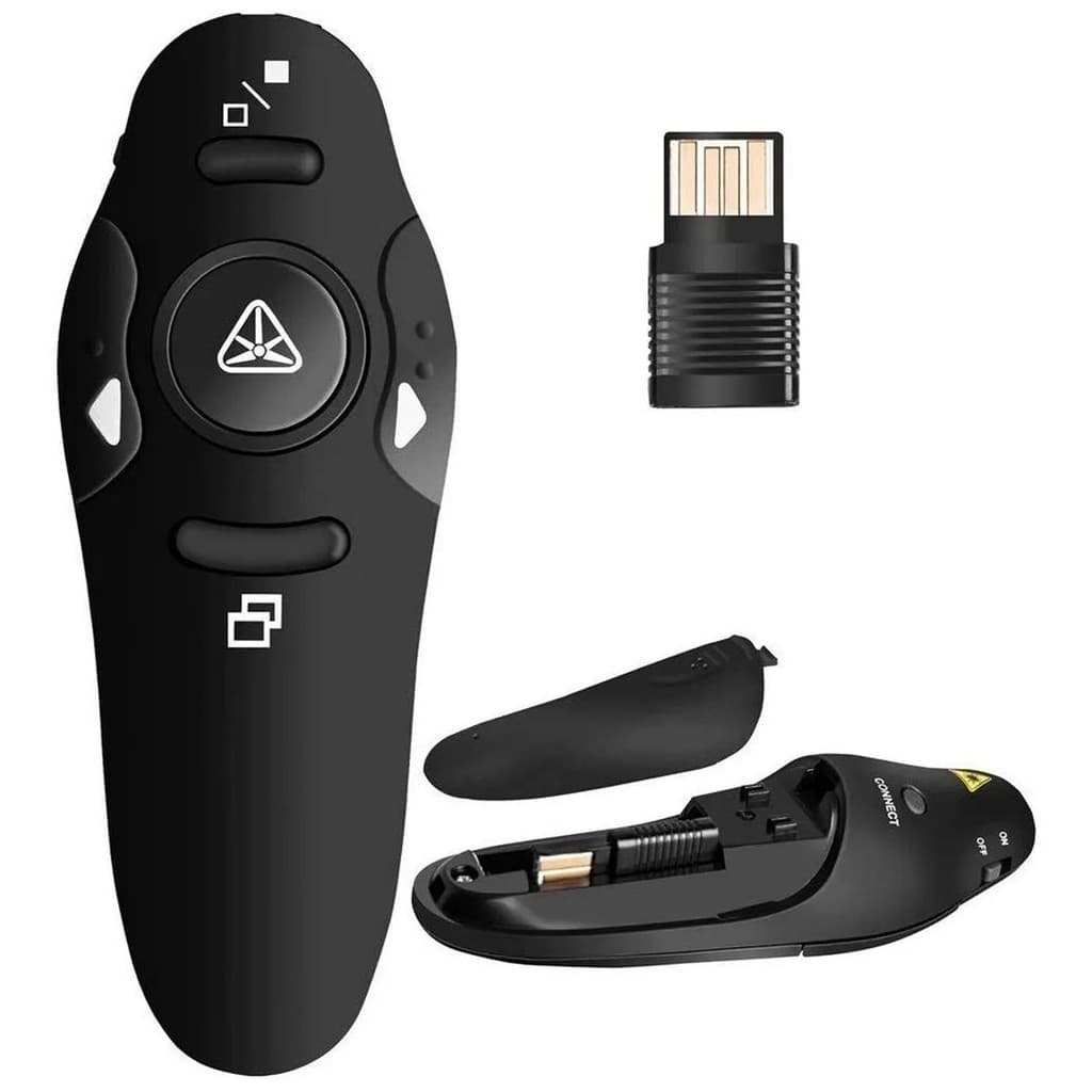 Controle Sem Fio Apresentador de Slides com Ponteiro Laser  Portátil e Fácil de Usar