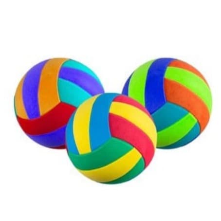 1 BOLA DE VÔLEI PRAIA DE EVA COLORIDA