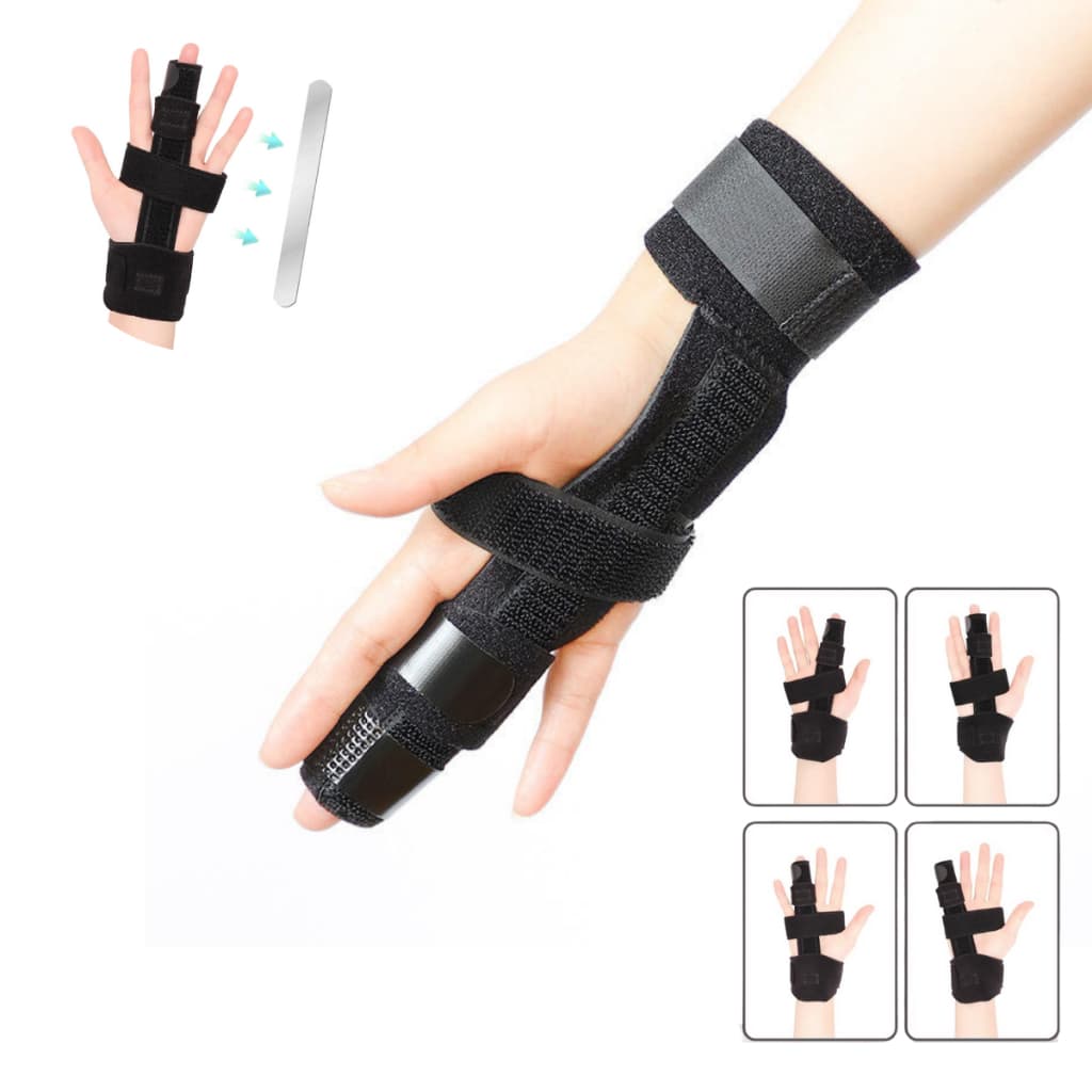Tala Para Dedo Imobilizadora Correção Gatilho Martelo Lesões Fratura Tendinite Homem e Mulher Ortese de Proteção